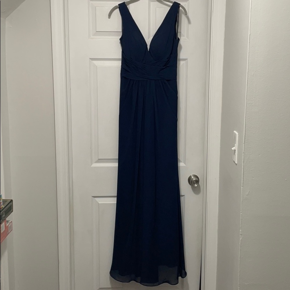 Floor length bridesmaid gown